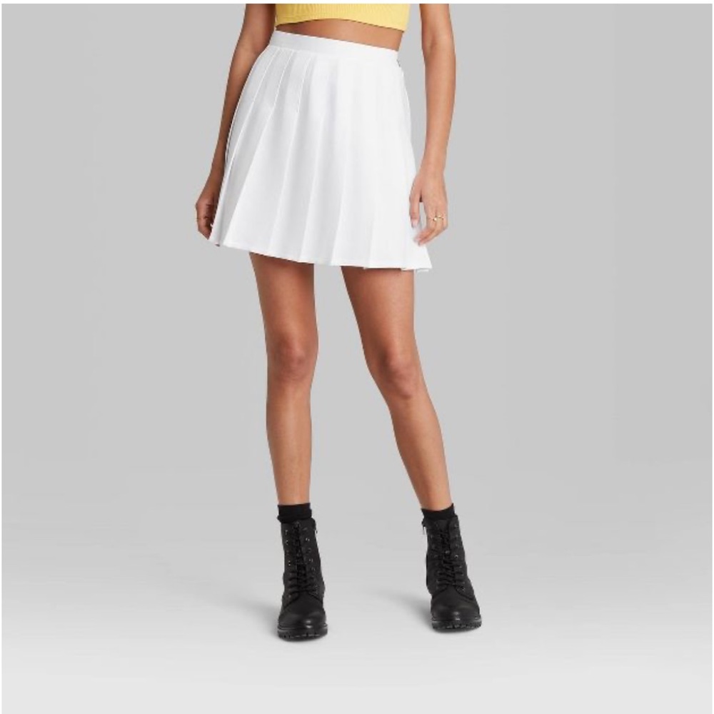 Wild fable Women's Woven Tennis Mini A-Line Skirt